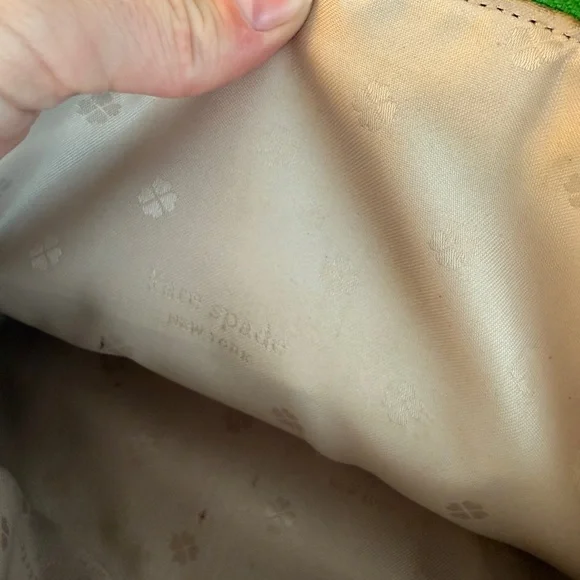 Authenticated Kate Spade New York Bright Green Dome Crossbody Bag - Picture 8 of 10